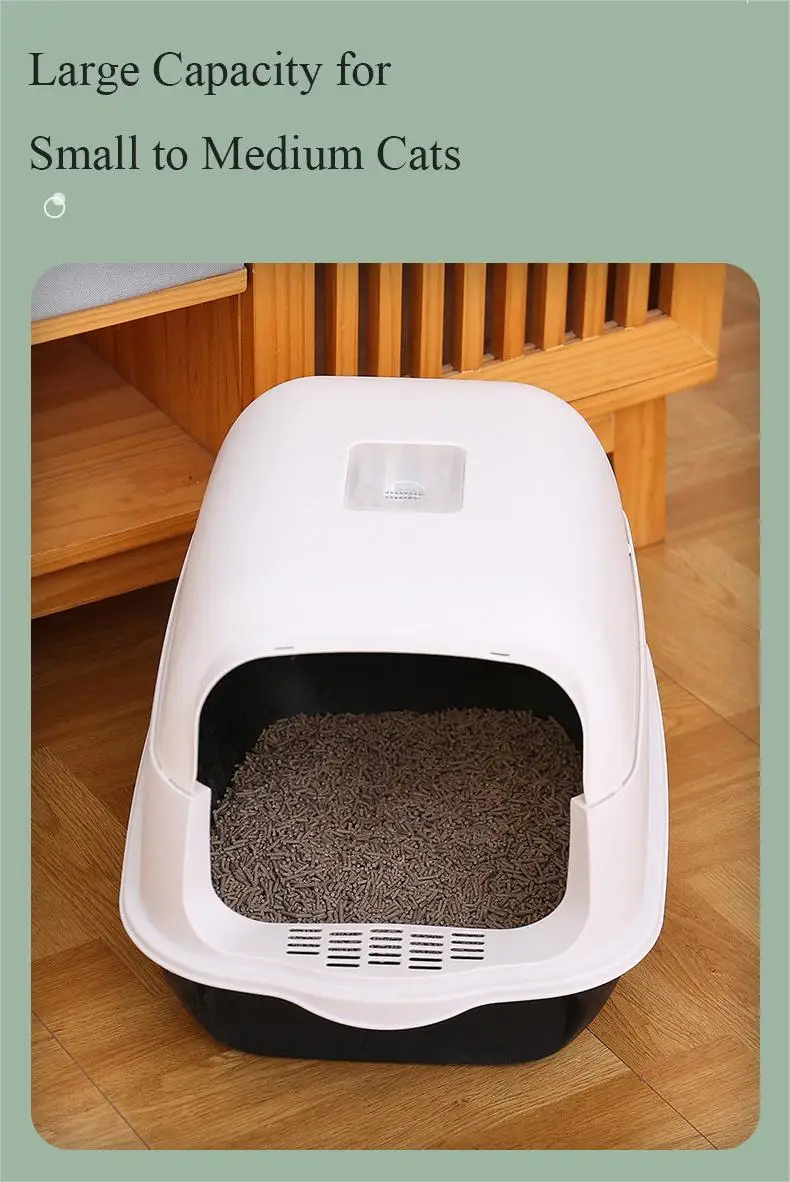 2023 Pet Self Cleaning Cat Litter Box Accessories Fully Enclosed Large