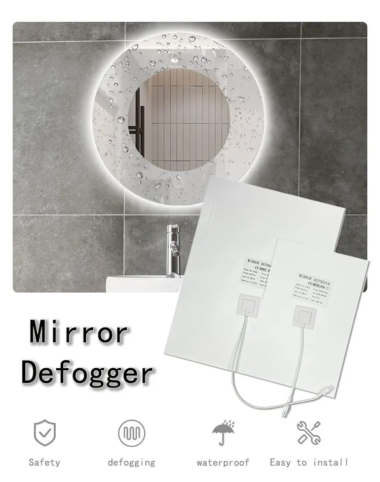 Waterproof Pet Led Mirror With Defogger 220240v/5060hz Bathroom