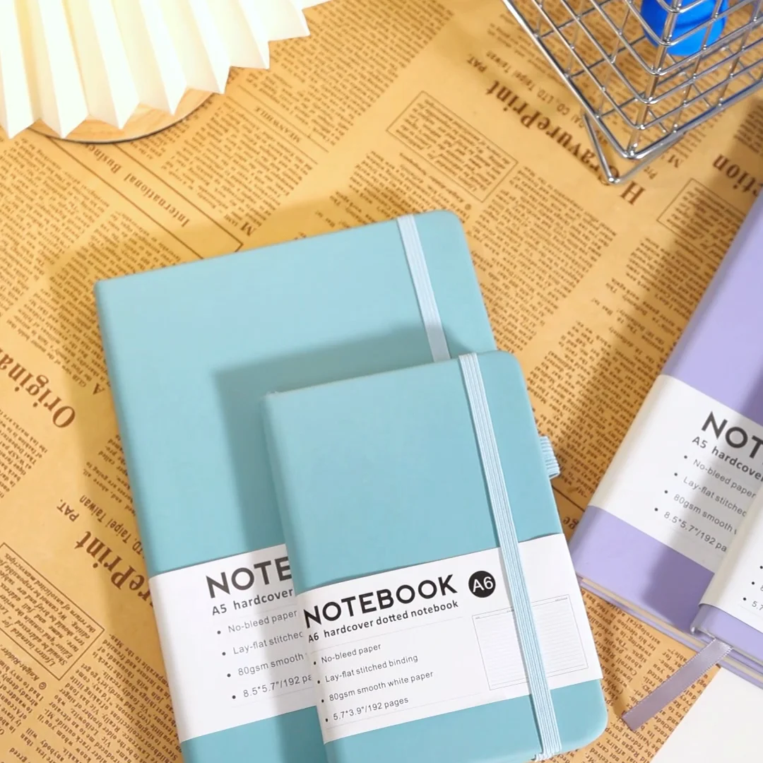 Oem Business Note Book Hardcover Journal A5 A6 B6 Custom Pu Leather