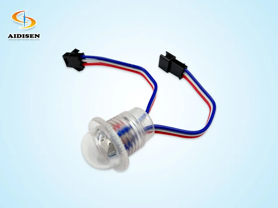 Aidisen Led Pixel Controller Software 20mm Led Point Light Source Transparent Milky Cover Led Pixel Light 5050