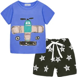 Customizable Boys High-quality Summer T Shirt Shorts Kids Clothing Boy Vocation Clothing Sets
