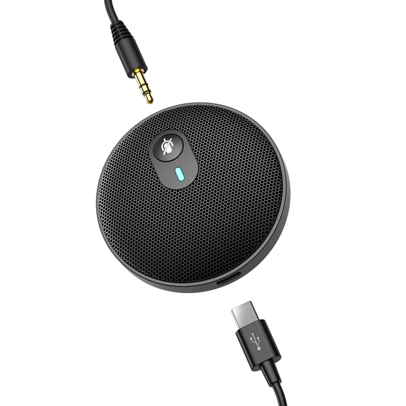 Conference USB Microphone Omnidirectional Condenser PC MIC for Video Conference