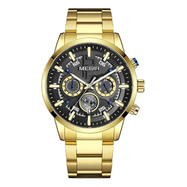 meg meg様 リクエスト 3点 まとめ商品 Megir 2220 moda aydınlık erkek kuvars saatler kronograf yüksek