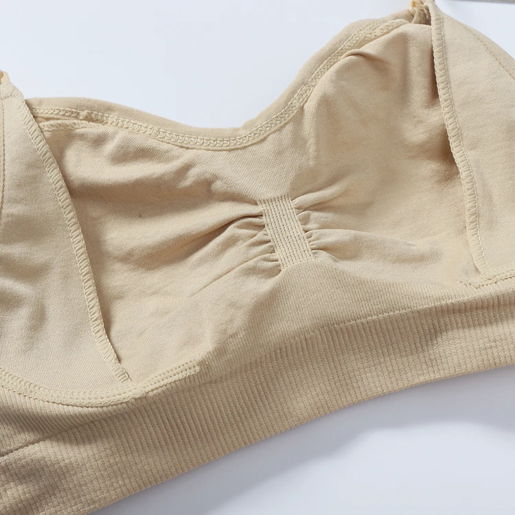Seamless Plus Size Nursing Bra Breathable Women Breastfeeding Underwear ...