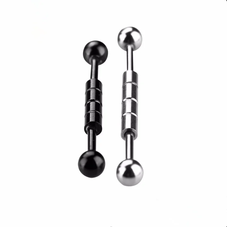 1pc Vintage Industrial Piercing Earring Wings Industrial Barbell With Chain  Ear Piercing Earring Body Piercing 14g Baroque - Piercing Jewelry -  AliExpress