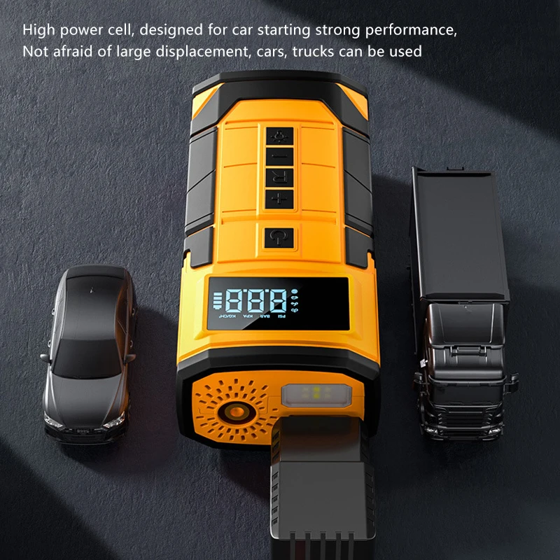 Hot Selling 11.1V Portable Mini Wireless Digital Car Tire Inflator Pump Plastic Housing Handheld Electric Air Pump Digital - view 5