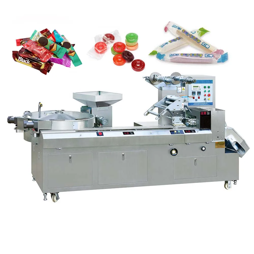 Commercial Caramel Candy Wrapping Machine Automatic Candy Chocolate Bean Packing Machine