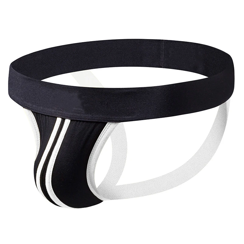 High Quality Mens Sexy Jockstrap Classic Solid Cotton Stretch Briefs