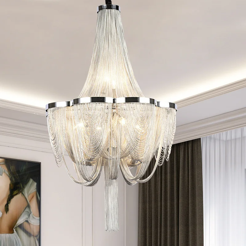 Atlantis alumiun project chain chandelier lighting decorative