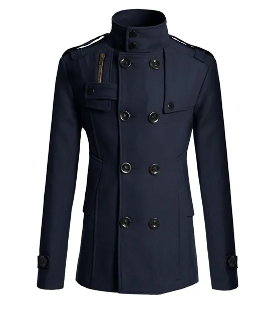 Double Breasted Classic Long jackets Winter Trench Coat for Men Plus Size Men's Jackets_voghion.com