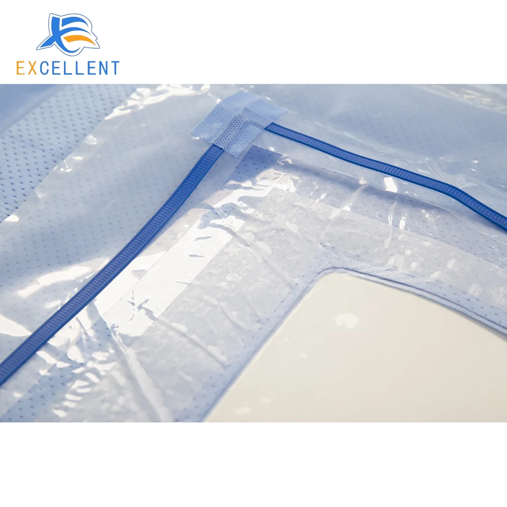 Medical Single Use EO Sterilized Surgical Drape SMS Nonwoven Disposable Craniotomy Surgical Drape for Hospital Use