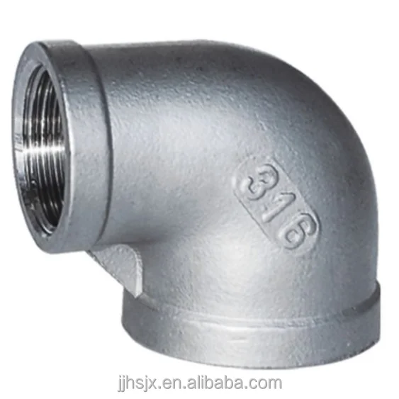 Precision Casting Threaded Pipe Fittings Stainless Steel Internal And