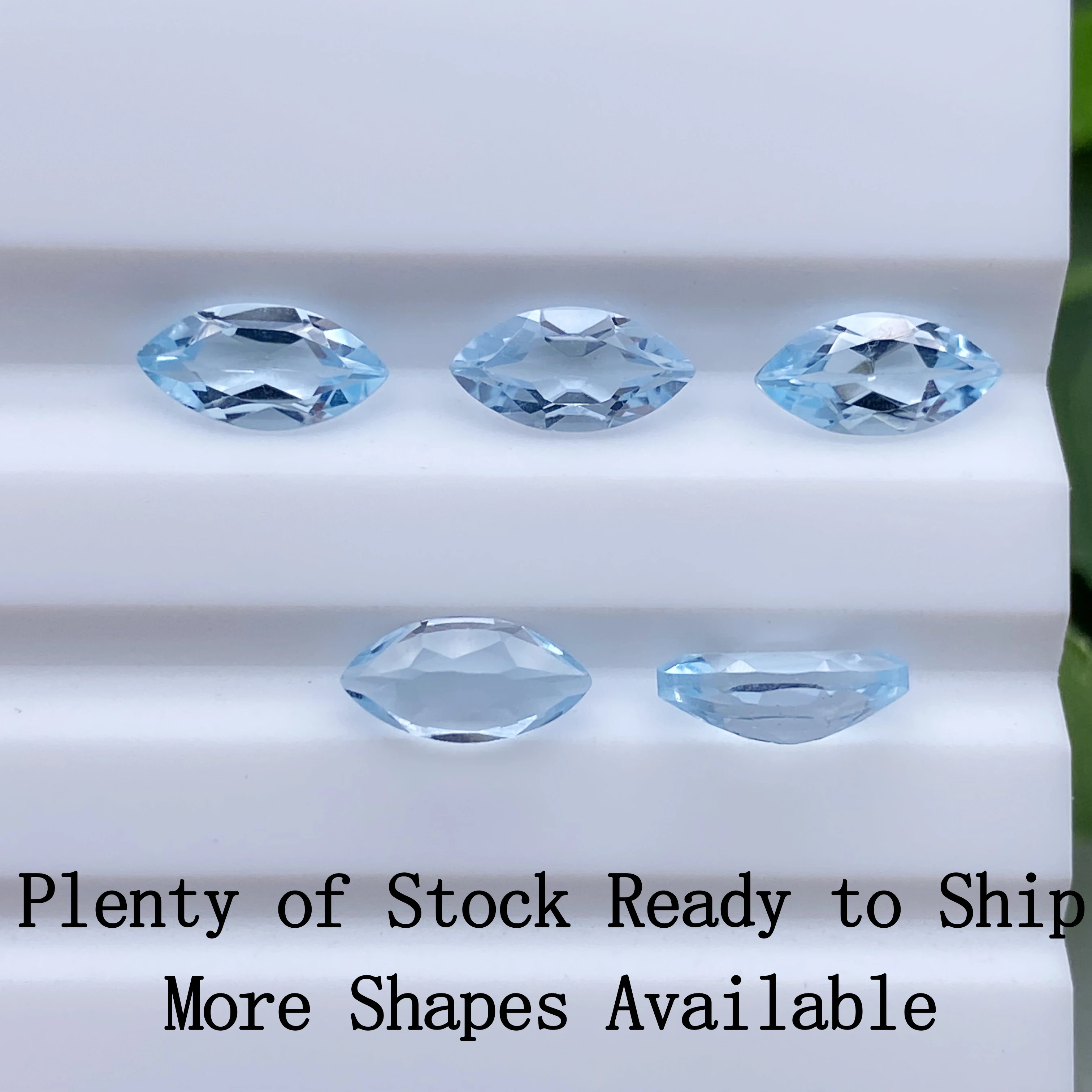 natural blue topaz crystal