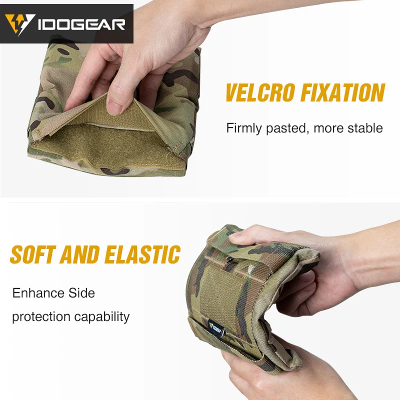 Poche Latérale Tactique IDOGEAR – 2 Pièces, MOLLE 6x6, Pour JPC 2.0, Nylon
