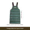 Dot apron-green-without towel
