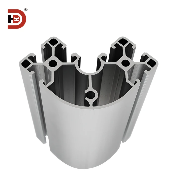 product 8840r black industrial extruded aluminum profile 8080r corner equipment frame aluminum alloy 80 arc aluminum-5