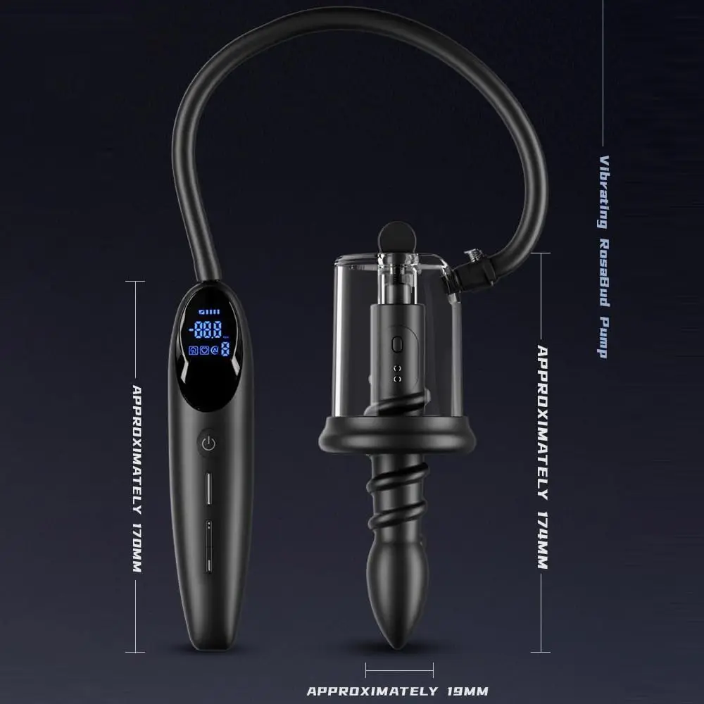 Prostate Stimulation Adult Sex Toys for Men Women Electric Vacuum Anal Pump  Vibrator with 2 Silicone Anal Plugs for Couples