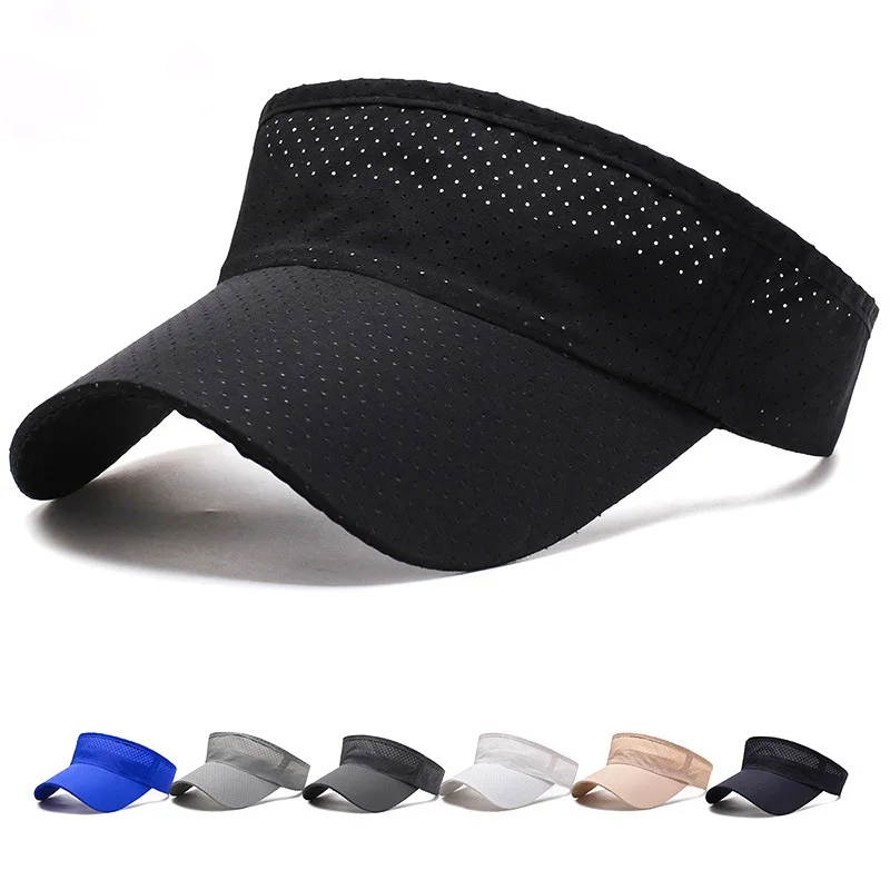 Plain Color Sport Dry Running Sun Visor 