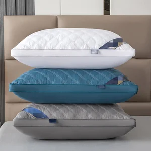 Luxury 5-Star Hotel Quality Solid Healthy Sleep Polyester Pillow 1000g 48x74cm Double Line Bed Super Soft Neck Support Pillow
