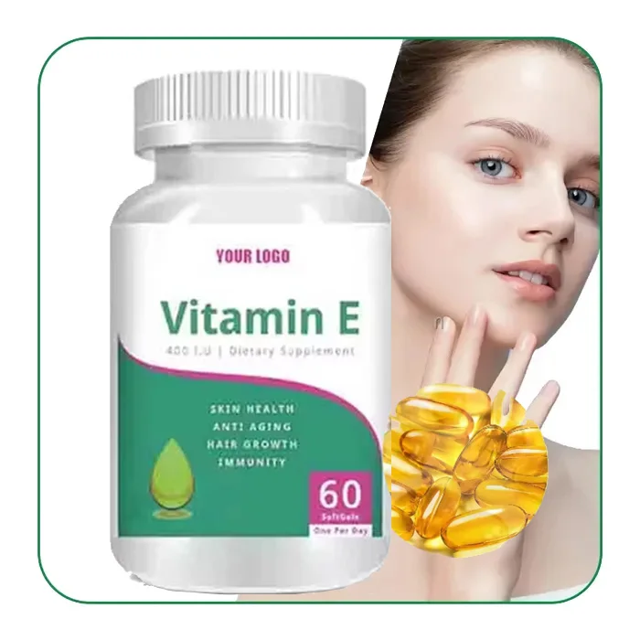 Ausreson Organic Capsule De Vitamine E Soft Hair Skin Care Halal Hair Skin Supplement 400 Iu Vitamin E Oil Vitamin E Capsules