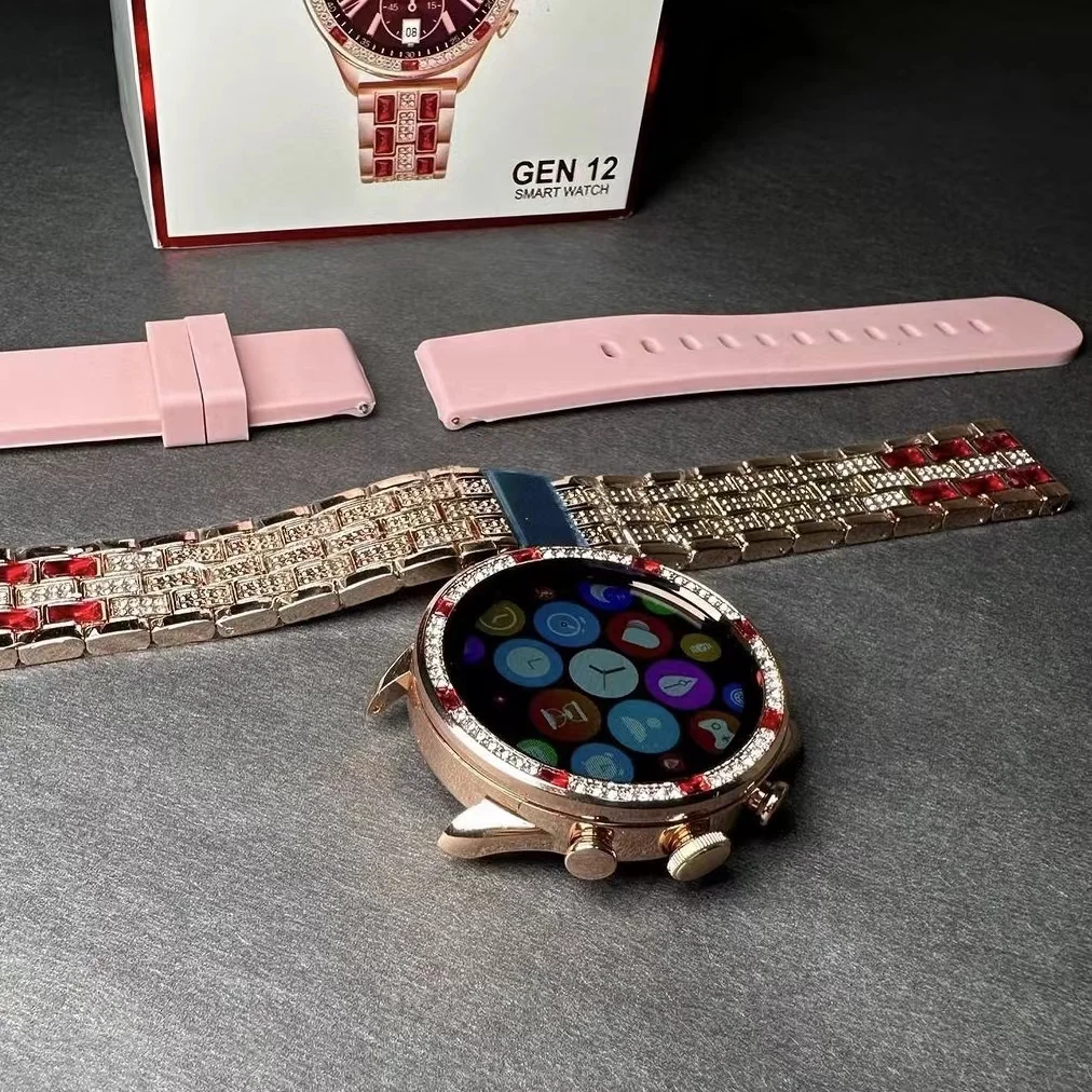 Rose Gold Smart Watch Women Luxury Smartwatch Smart Clock For Android IOS  Fitness Tracker Steel Smart-watch Trosmart Brand
