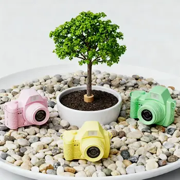 Mini Digital CCTV Camera for Kids Night Vision Retro Photo Style for Photography and Video CMOS Sensor Element