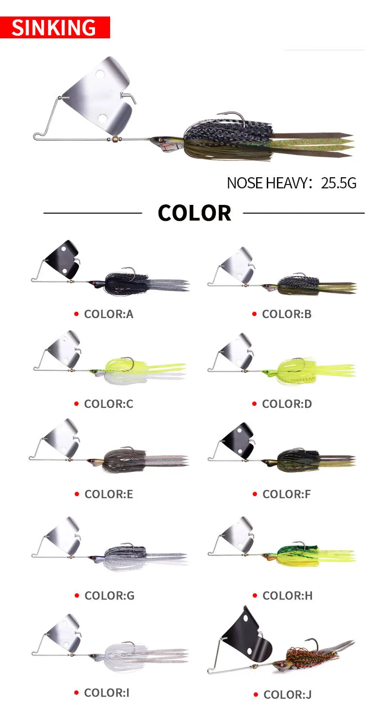 thumbnail image 2 of 10 Pack Bass Boss Camo Craw Skirts – 5" For Spinnerbaits, Buzzbaits & Jigs 2 of 6