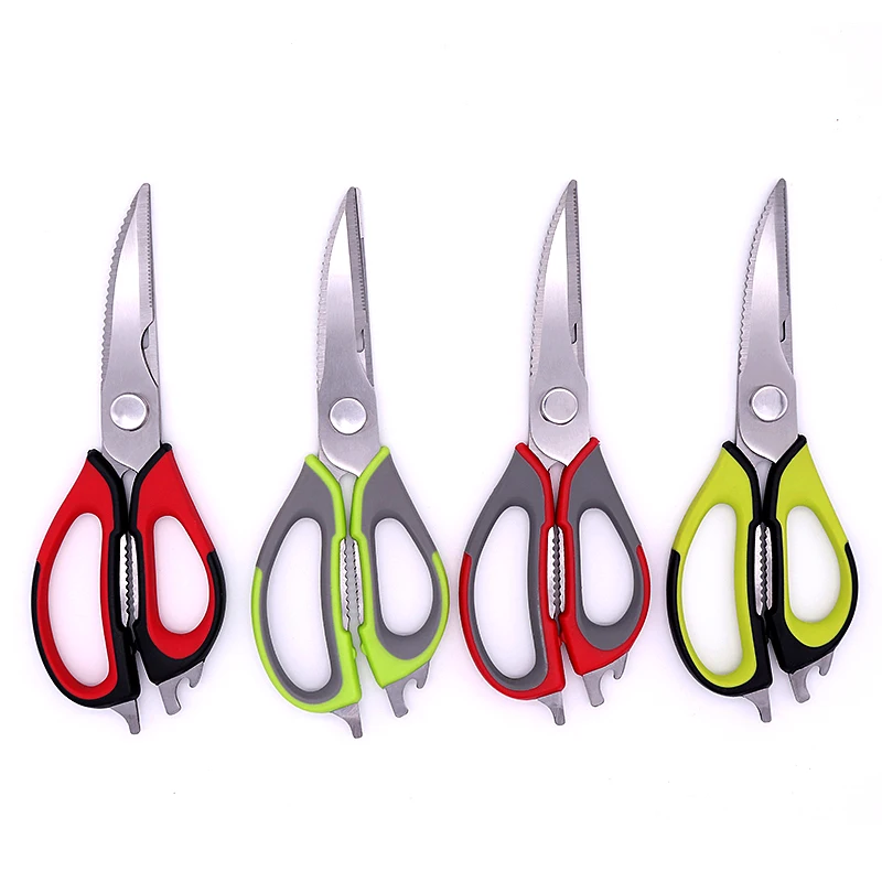 Fridge Multipurpose Kitchen with Magnetic Holder Cover Chicken Bone Cutting Bone Scissors Take Apart Kitchen Shears