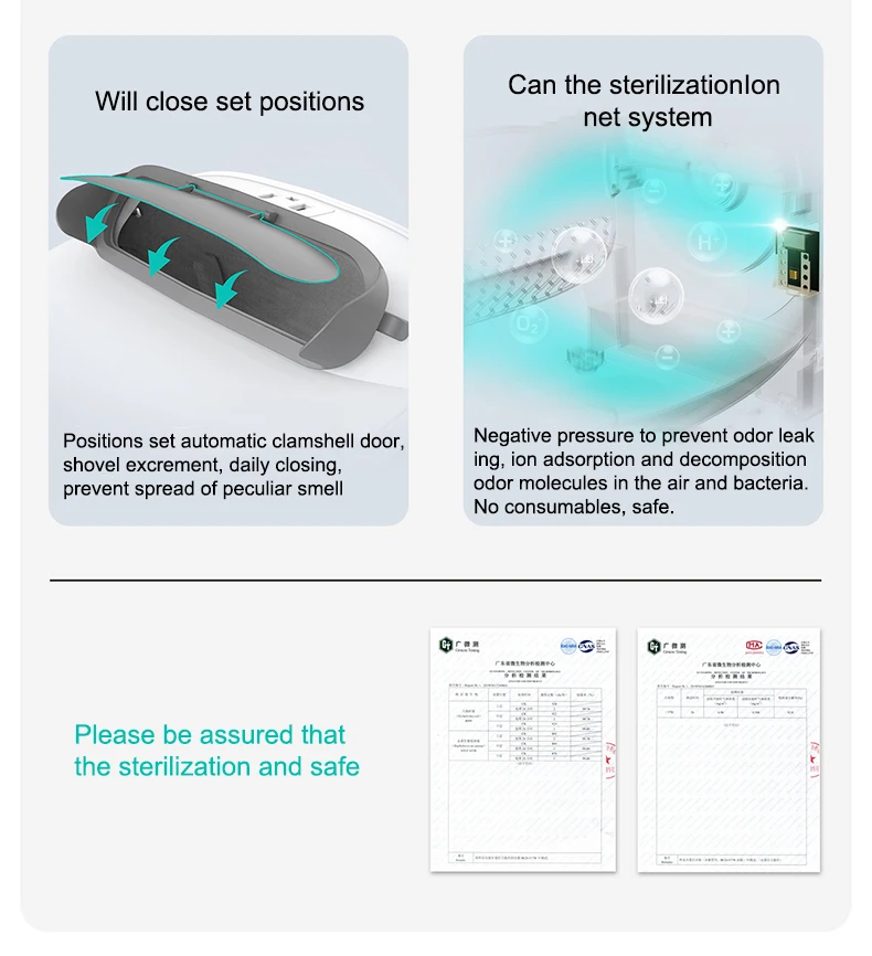 2022 Large Portable Automatic Cat Litter Toilet Furniture Auto Smart