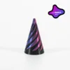 Láser triangular giratorio púrpura de 64 cm.