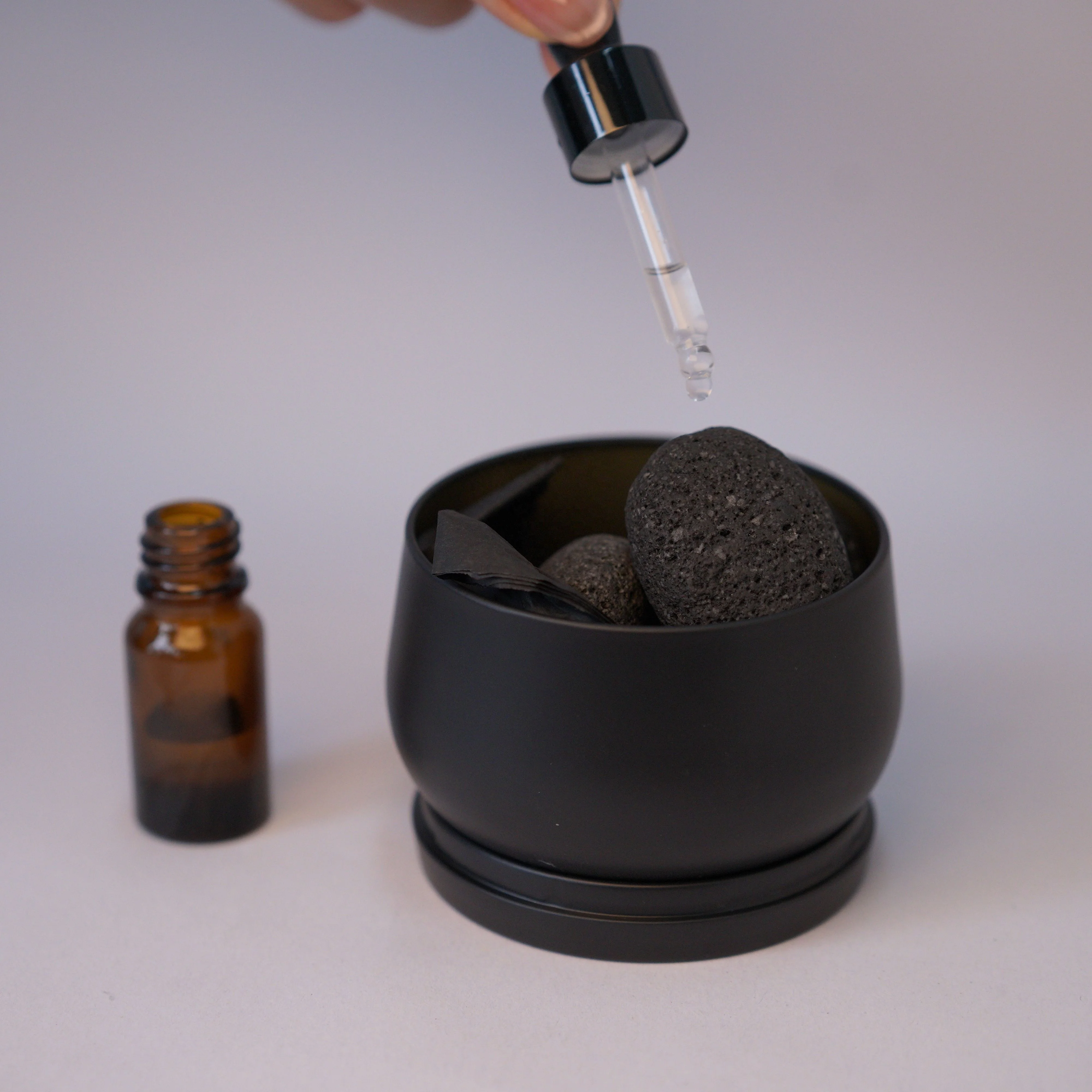 Lava Stone Aromatherapy Diffuser for Desk, Bedroom, Bathroom, or Car ...