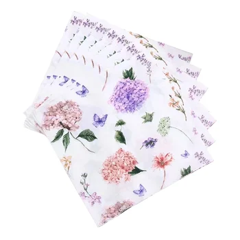 Flower napkin printed napkinsmanufacturers custom various pattern napkins