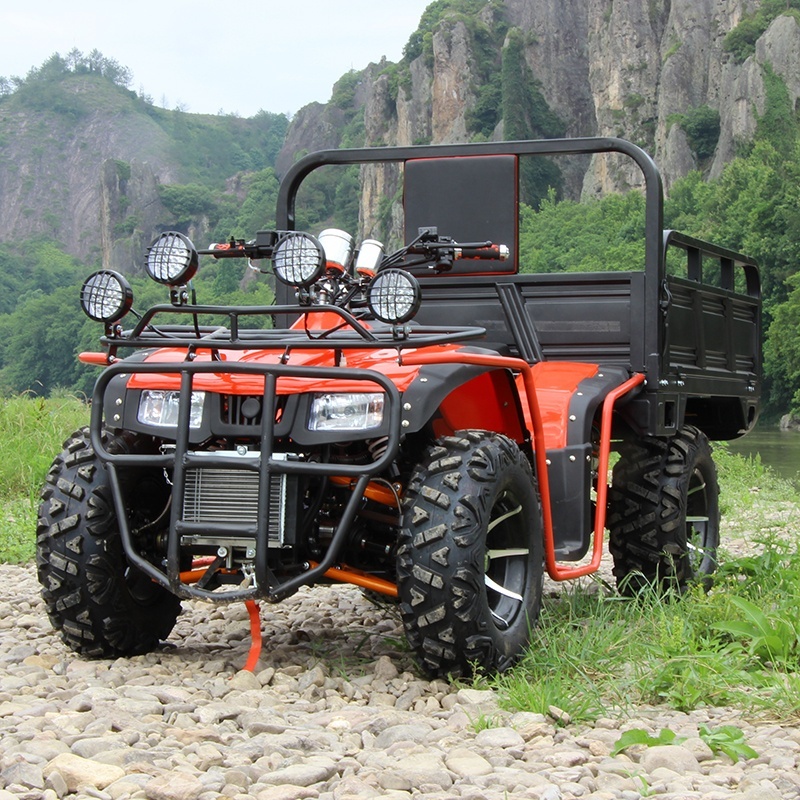 
1,5 м прицеп 14 дюймов дизельный большой Hummer 4-х тактный 4-колесный 350 cc Китай высокое качество квадроцикл 4x4 грузовики с электроприводом для взрослых 
