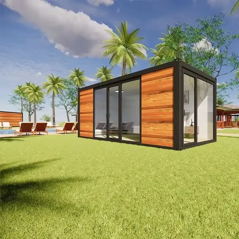Luxury Modern Portable Portable Container Home with Glasses Wall Casas Modular Home Contenedor Prefrafricadas Modulares Homes