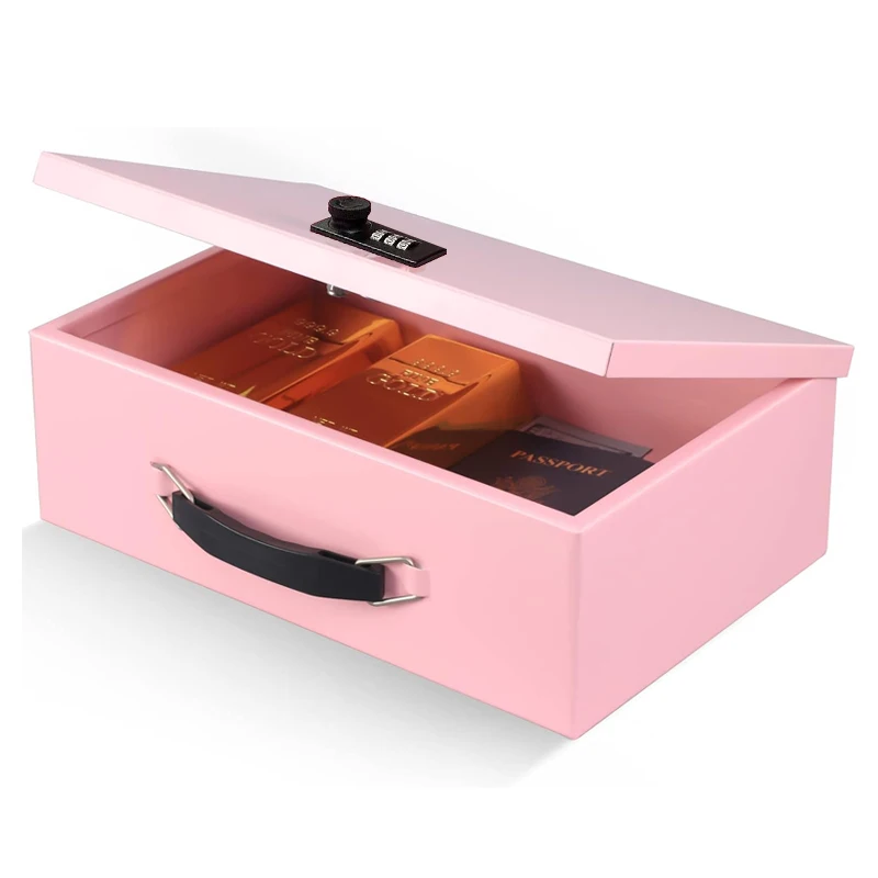 Money Box Safe Knob Password Portable Cash Register Safe