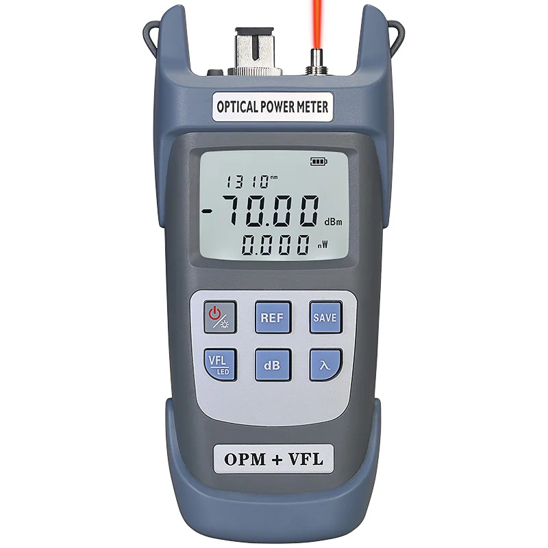 COMPTYCO High Precision Optical Multi Meter 3 in 1 OPM+VFL+LED light 10 wavelengths Visual Fault Locator Optical Power Meter