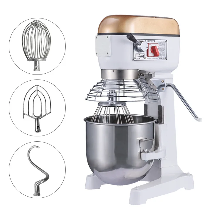 Многофункциональный планетарный миксер 20 л из нержавеющей стали, пищевой миксер для тортов