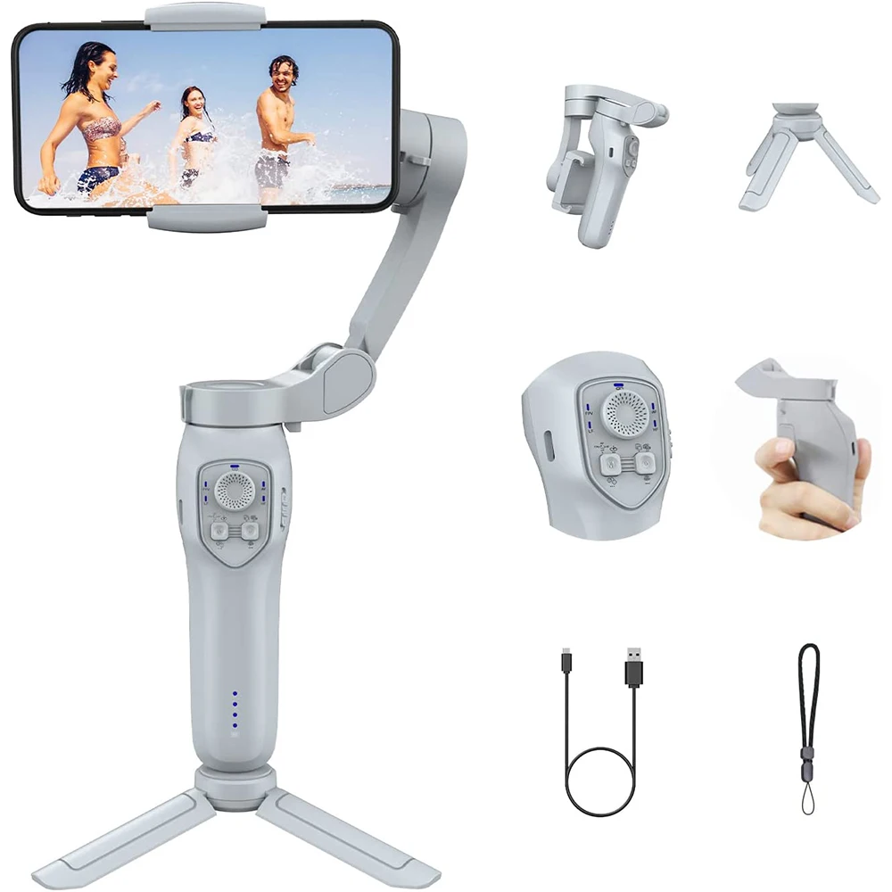 L7C 3 Axis Foldable Gimbal スマホジンバル 3 Axis Gimbal Handheld Smartphone Stabilizer - L7C Pro