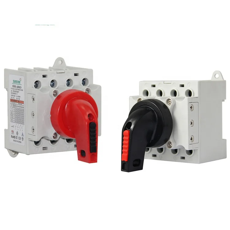Solar PV DC Isolator Switch 1000 Volt 20 Amp Electric Disconnector Main Switch