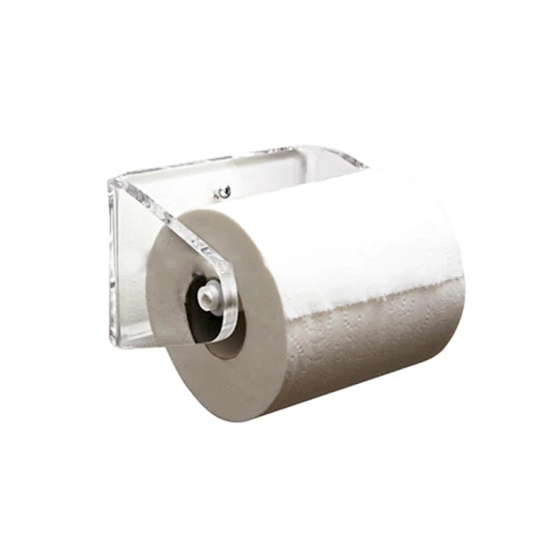 Elegant Heavy Duty Clear Acrylic Paper Towel Holder, Toilet Paper
