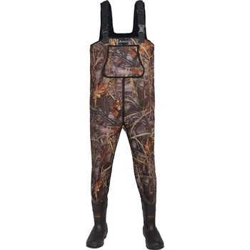 2023 Hot Selling breathable keep warm Hunting Waders fishing boots  thicken camouflage neoprene chest waders