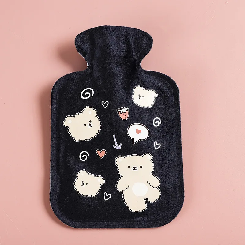 New Plush Filled Hot Water Bottle Explosion-proof High-density Pvc Hand ...
