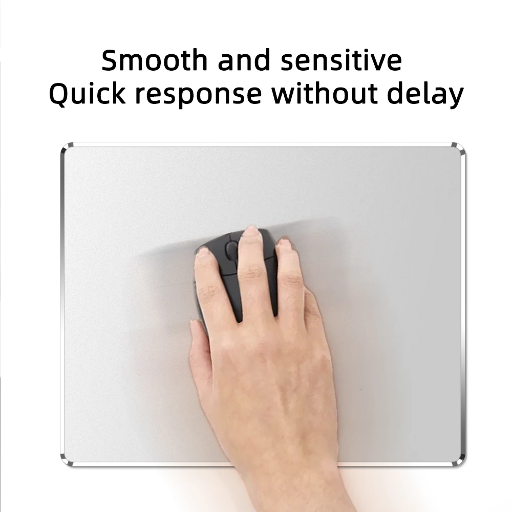 Professional Custom Mouse Pad Metal Aluminum Mouse Pad Mat Smooth Magic Thin Mouse Pad Double Side Waterproof Computer Mousepad