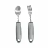 Grey small handle bending fork-large spoon 2pc set