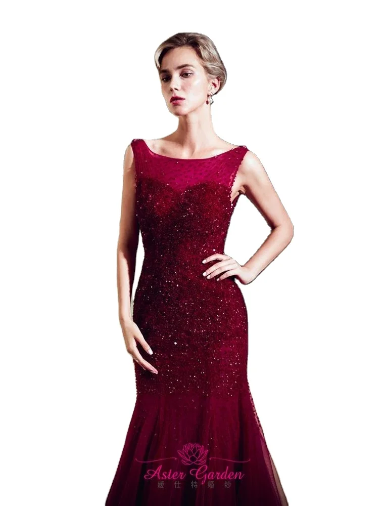 open lace back dress Black High Neck Mermaid Prom Dress with Open Back