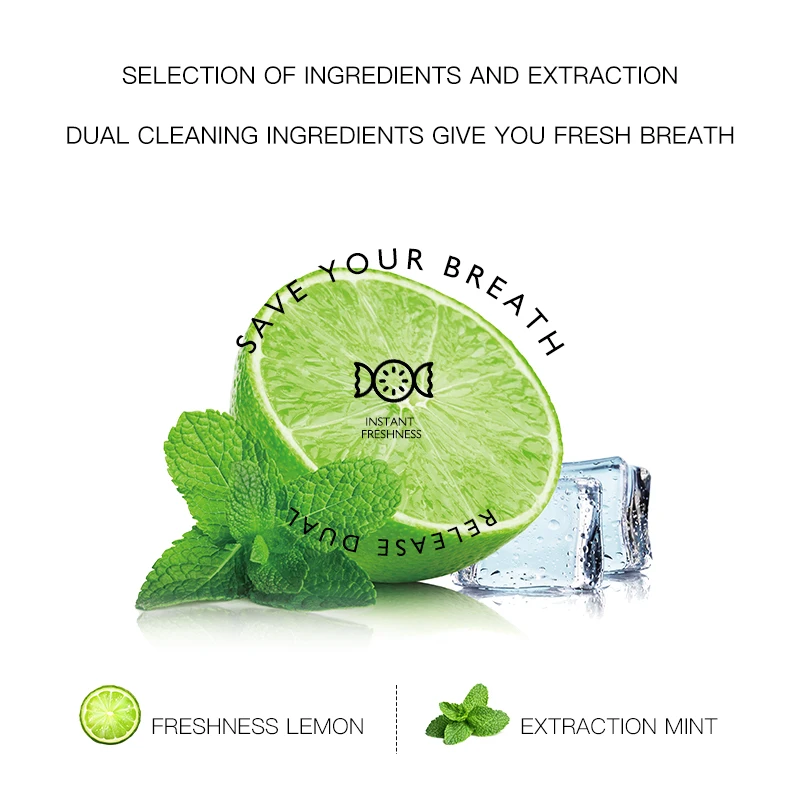 VERFONS Lemon and Mint Extract Deep Cleansing  Antiseptic Mouthwash Cool