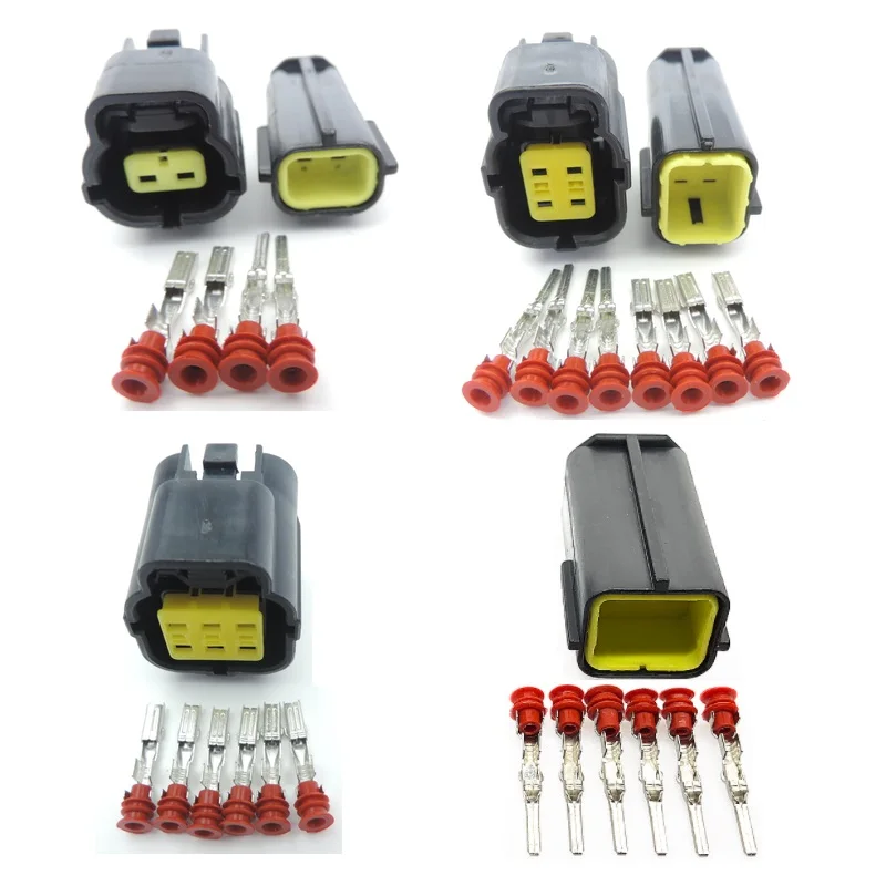 Car 174264-2 AMP TYCO 6 Way Male Female TE Econoseal Waterproof