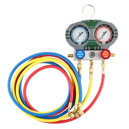 Вакуумный манометр HVAC, манометр для трубопровода, Freon R410A, набор цифровых трубопроводов с двойным циферблатом
