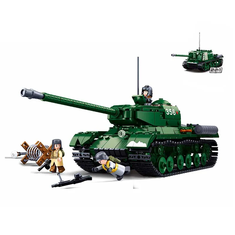 Sluban WW2 Military Historical Collection Model Panther G medium Tank Assembled Building Blocks Kits Educational Bricks Toys