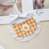 Orange checkered flowers